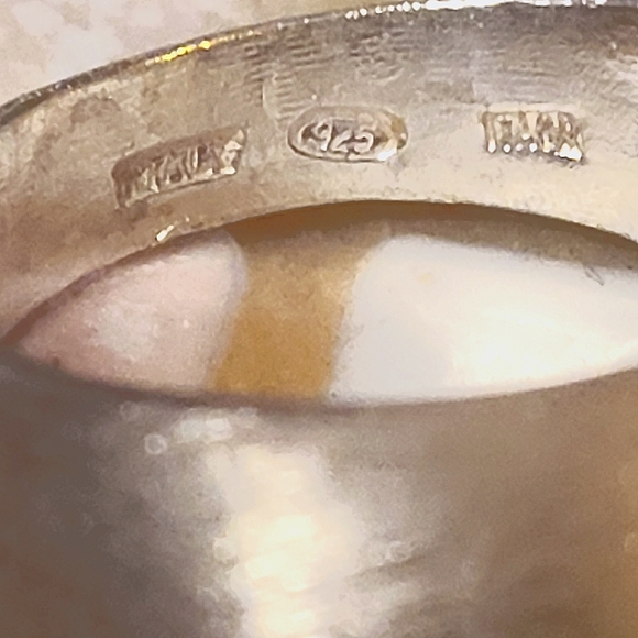 B&B Italia brushed silver dome ring - Picture 2 of 6